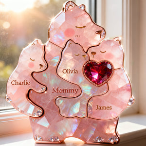 Mom Warmest Hug Acrylic Plaque, Personalized Gifts For Mom 02qhtn090326-Homacus