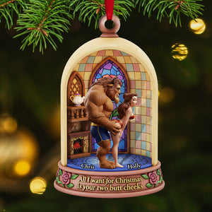 Naughty Couple Acrylic Christmas Ornament, Personalized Gifts For Couple 06ohta031125-Homacus