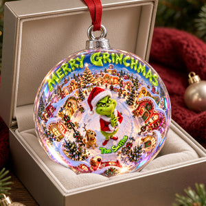 Tiny Christmas Town Ornament, Personalized Gifts 06QHDH260926-Homacus