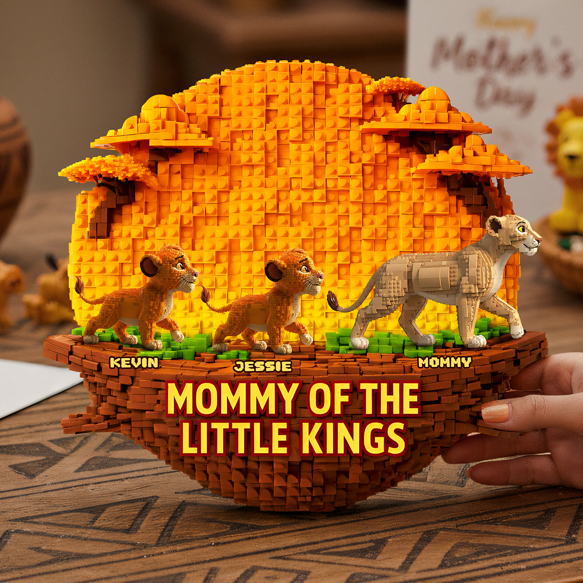 Mom And Kids Acrylic Plaque - Personalized Gifts For Mother's Day Plaque 03OHTA250226-Homacus