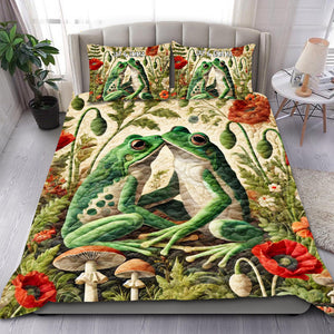 Frog Couple Lover Quilt Bedding Set Special Line 03XQMH080125-Homacus