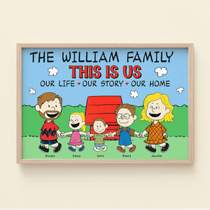 Personalized Gifts For Family Canvas Print Holding Hands Together 04acqn030724hh-Homacus