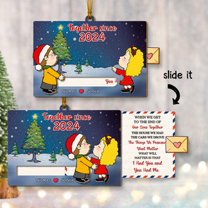 Personalized Gifts For Couple Wooden Slider Ornament 02TOPU191124HG-Homacus