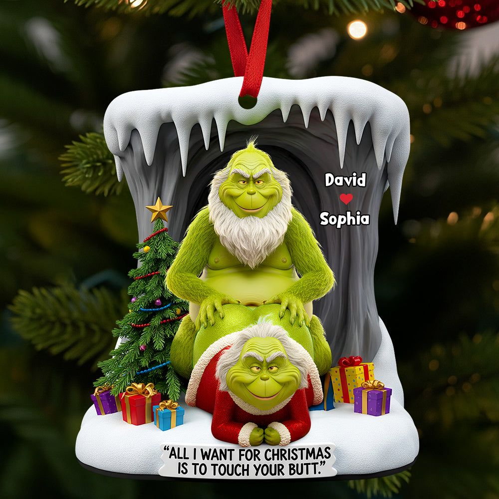 Funny Old Couple Christmas Ornament Personalized Gifts For Couple 01OHDT230925-Homacus