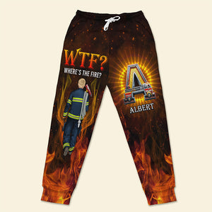 Custom Alphabet Letter Gifts For Firefighters Sweatpants 06xqqn140225hh-Homacus