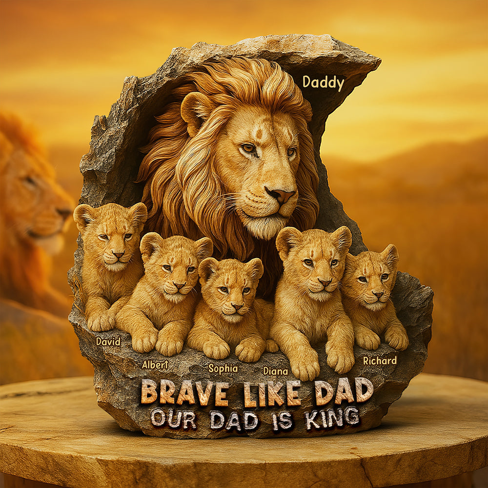 Brave Like Dad – Custom Christmas Gift For The Strongest Father 05xqqn010425-Homacus
