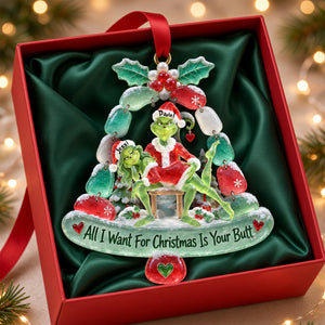 Cheeky Mistletoe Couple Acrylic Ornament - Personalized Christmas Gifts For Couple 04ohlu150926