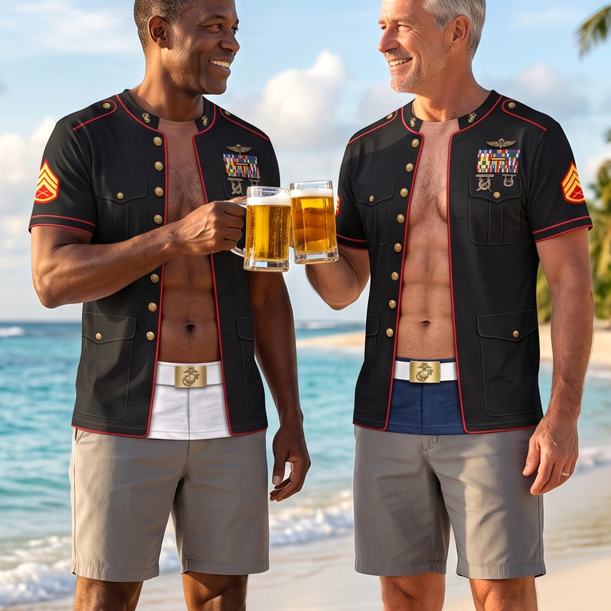 Celebrate Your Service With Humor! Hilarious Vacation Military Uniform 3D Shirt - Personalized Gifts For Veterans 03huqn140726