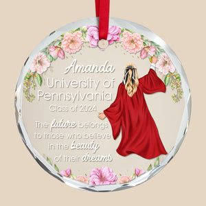 Personalized Gifts For Graduate Crystal Ornament 03PGQN081024TM-Homacus