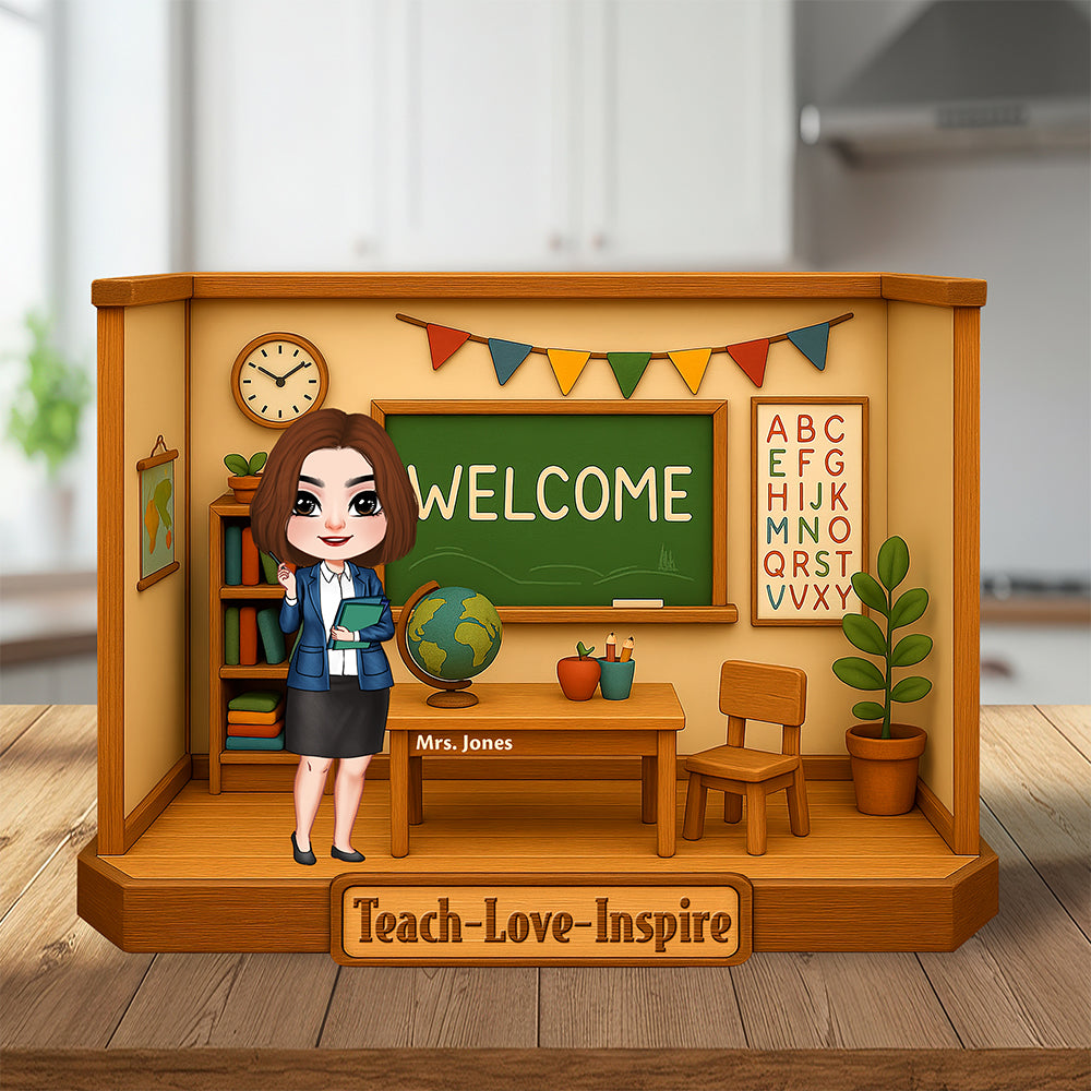 Teacher Love Inspire Plaque - Personalized Gifts For Teacher 04naqn160425-Homacus