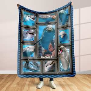 Personalized Gifts For Dolphin Lover Blanket 03qhpu261224-Homacus