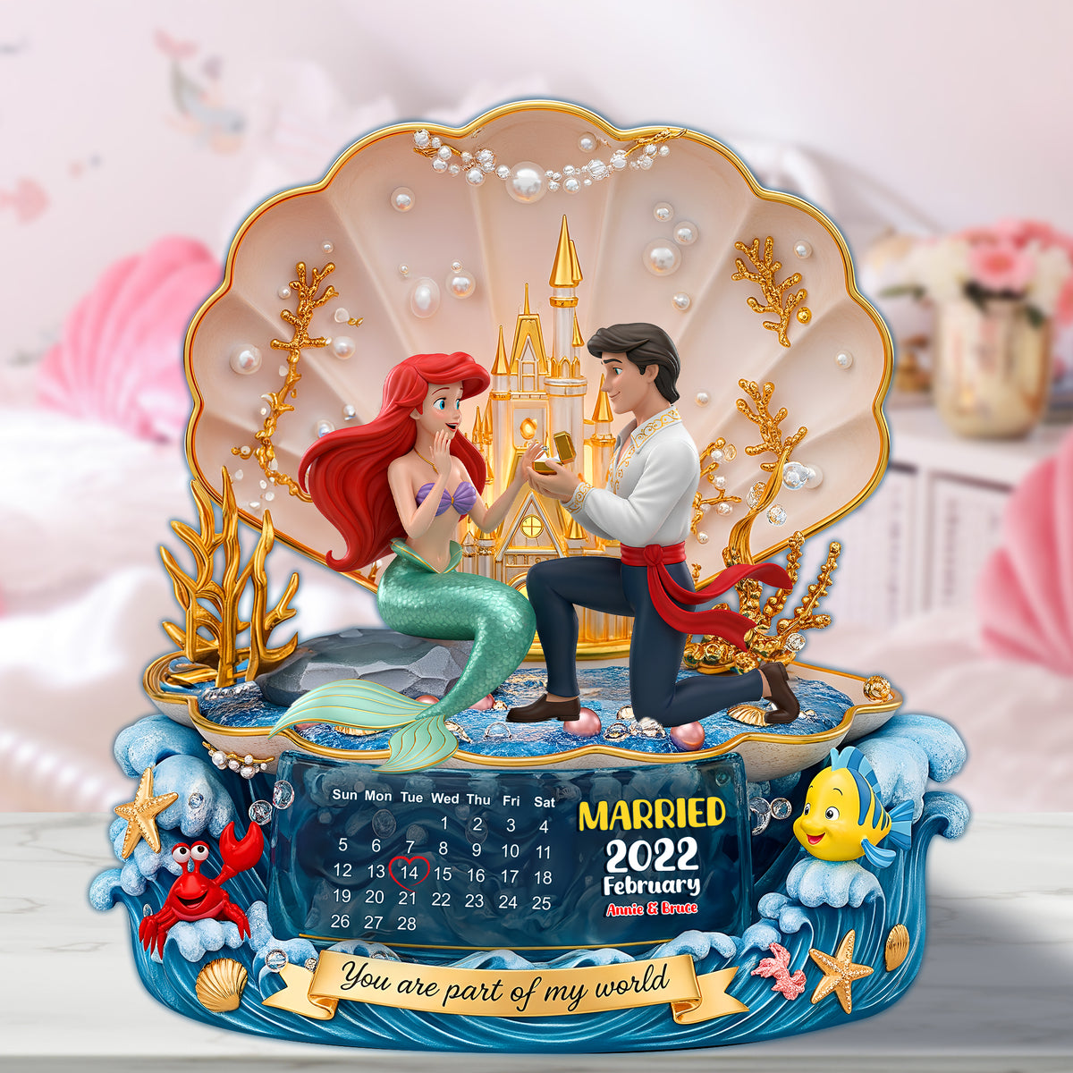 Marriage Proposal On The Beach Acrylic Plaque - Personalized Gifts For Couple 07OHLU200625-Homacus