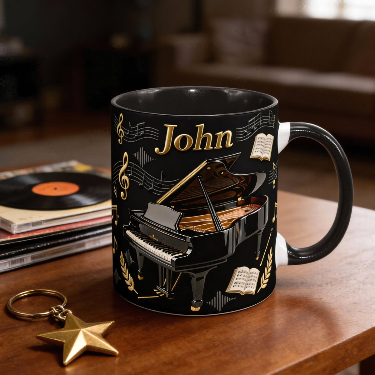 Piano Music Coffee Mug – Personalized Gifts For Piano Lovers 04hyqn200126-Homacus
