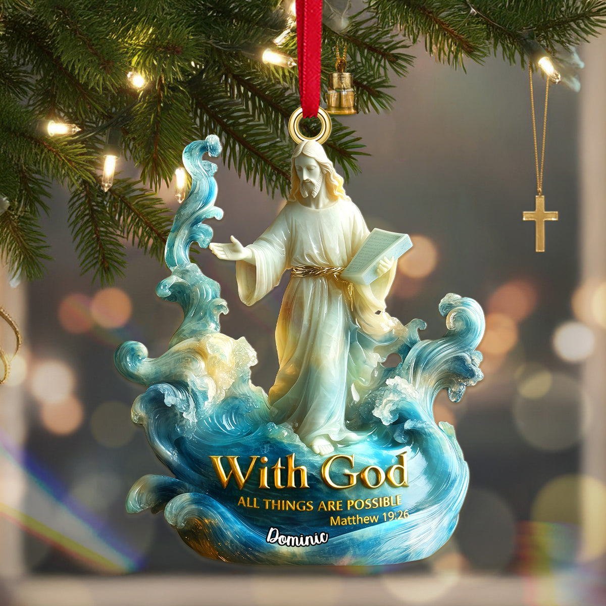 Personalized Gifts For Christmas, The God Acrylic Ornament 01tgmg180925-Homacus