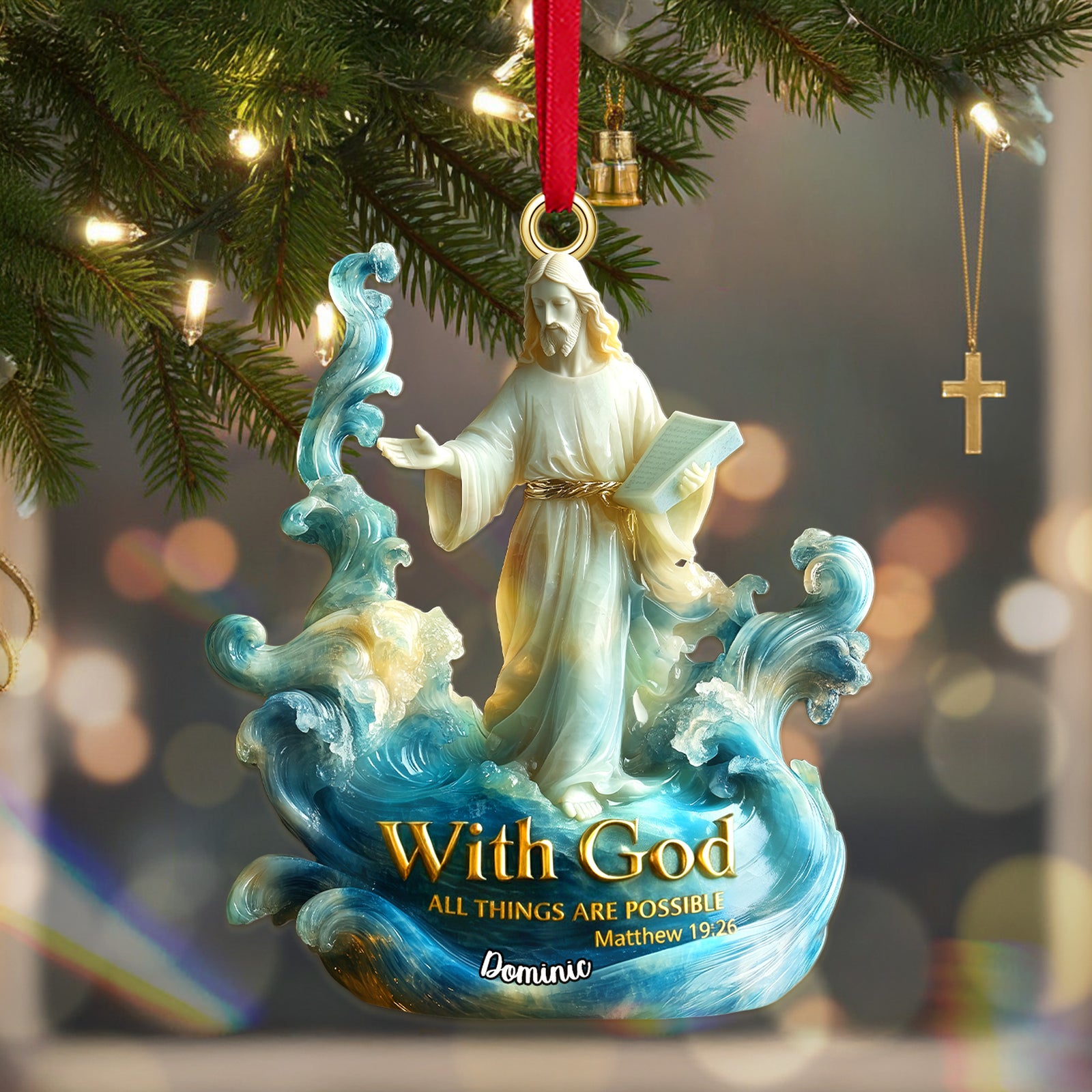 Personalized Gifts For Christmas, The God Acrylic Ornament 01tgmg180925-Homacus