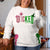 Wicked Embroidered Sweatshirt with Side Bow & Glitter - Gifts for Witch-Homacus