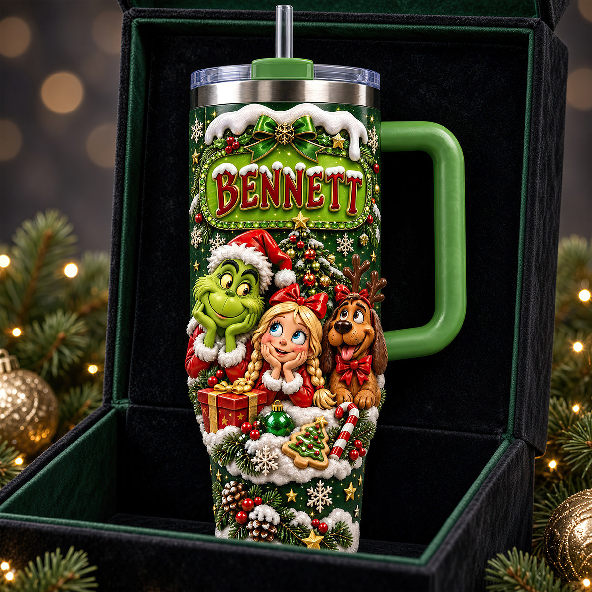 Cute Holiday Mischief Tumbler - Personalized Christmas Gifts 06padt061026-Homacus