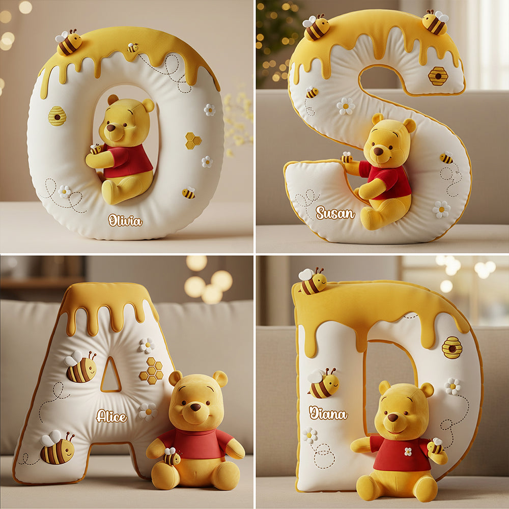 Honey Letter Pillow Personalized Gifts For Kid 05PGDT181125-Homacus