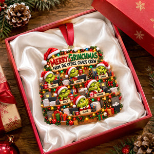 Funny Office Chaos Crew Acrylic Ornament - Personalized Gift For Coworkers 05TOTN161026-Homacus