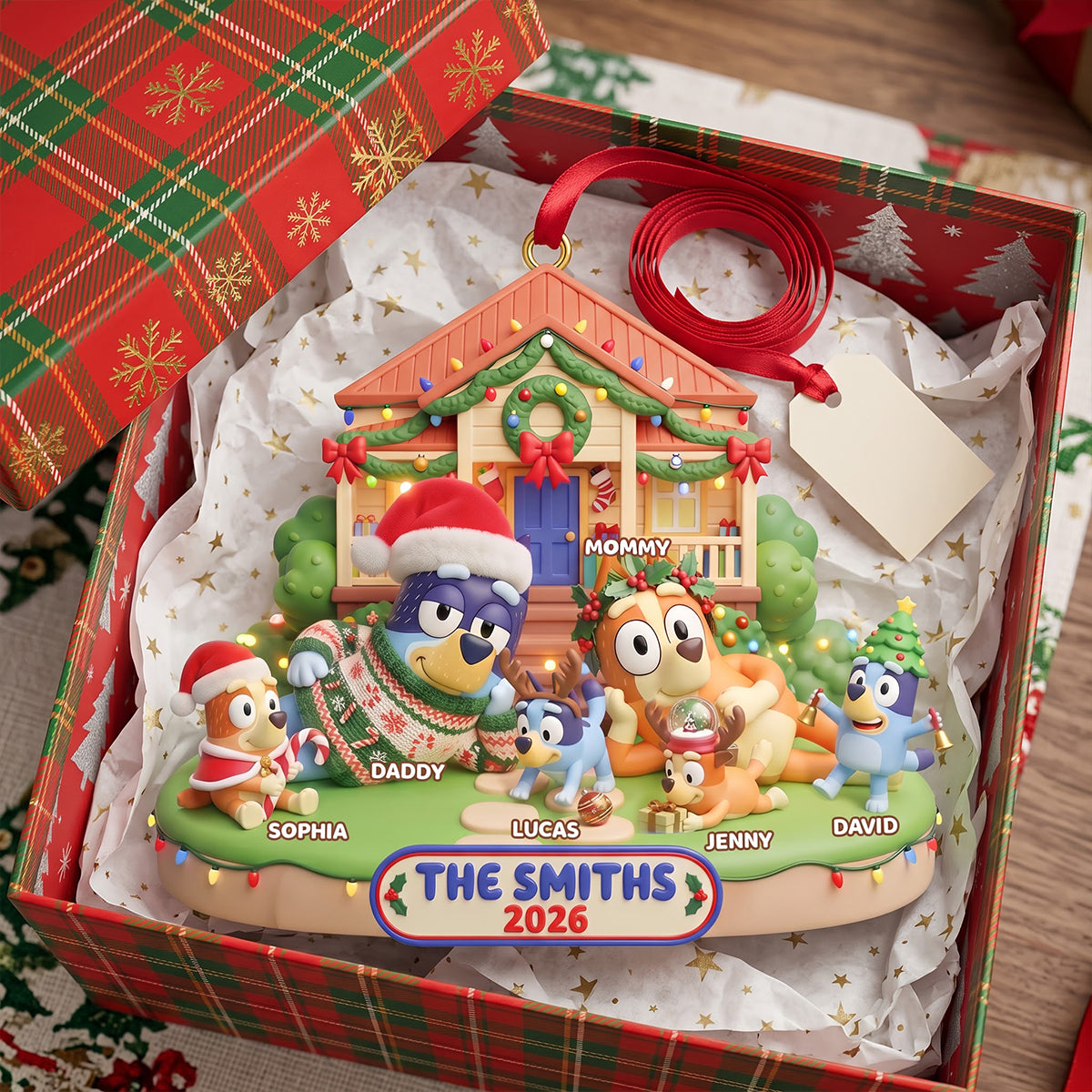 Cozy Family Christmas Ornament - Personalized Gifts For Family Christmas Ornament 04TYTN150826