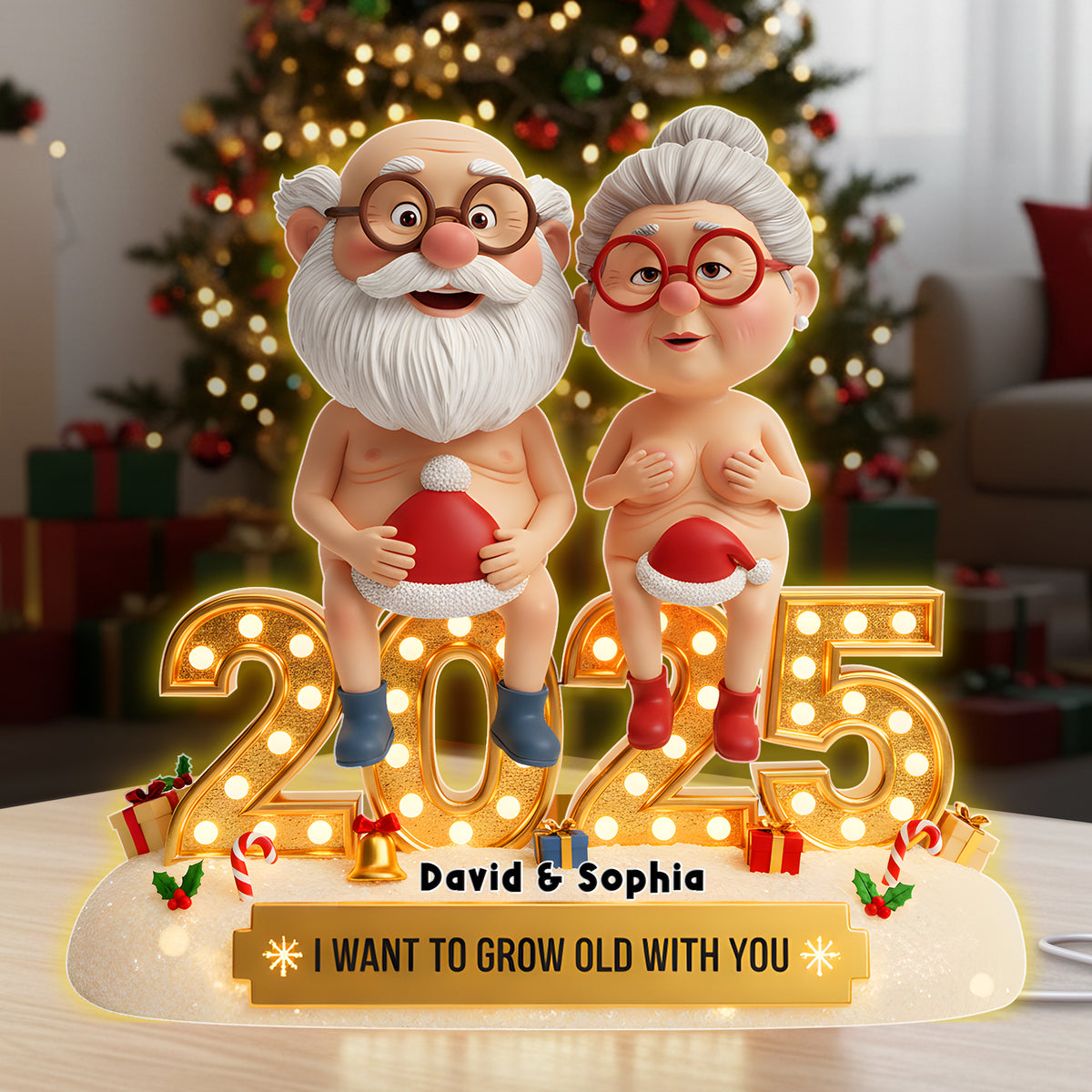 Old Naughty Couple Acrylic Light Box 06ohlu301025 - Personalized Gifts For Couple-Homacus