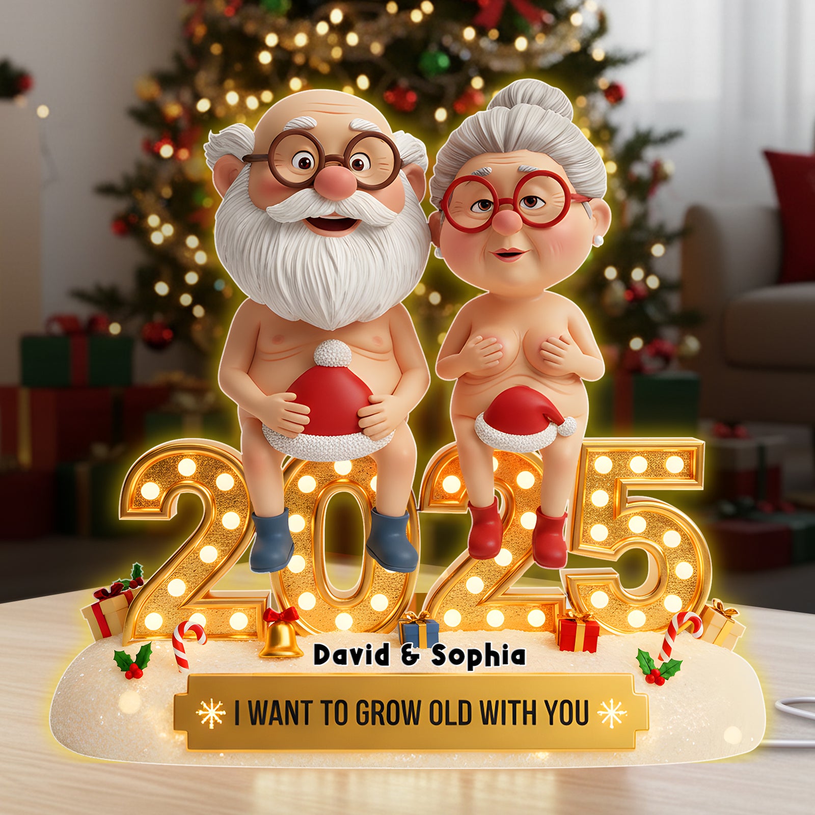 Old Naughty Couple Acrylic Light Box 06ohlu301025 - Personalized Gifts For Couple-Homacus