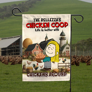 Personalized Gifts For Chicken Lover Garden Flag Farmer Chicken Eggs 01XQLU180225HG-Homacus