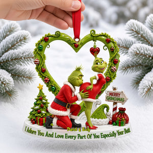 Festive Trouble Couple Ornament - Personalized Christmas Gifts For Couple 06ohlu150926-Homacus
