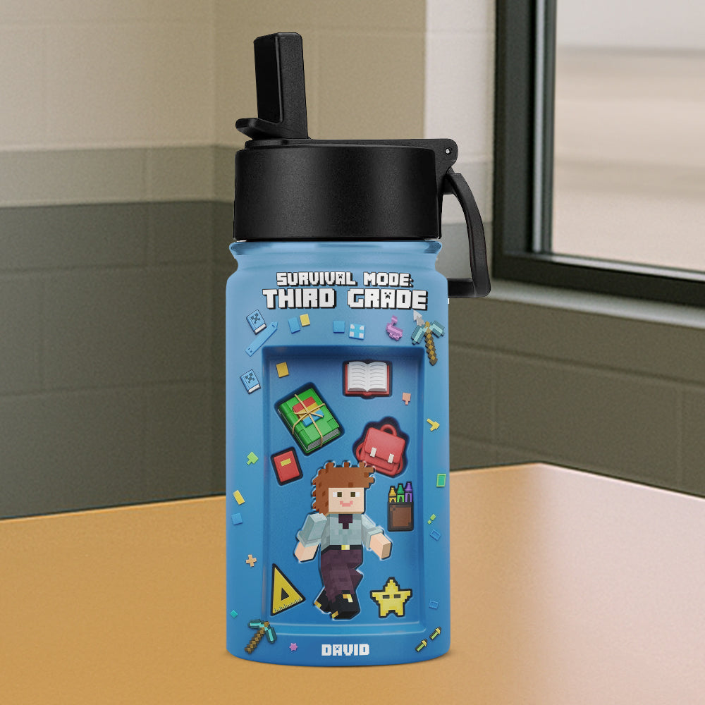 Pixel Style School Survival Kid Tumbler - Personalized Gifts For Kids 03tgtn220725-Homacus