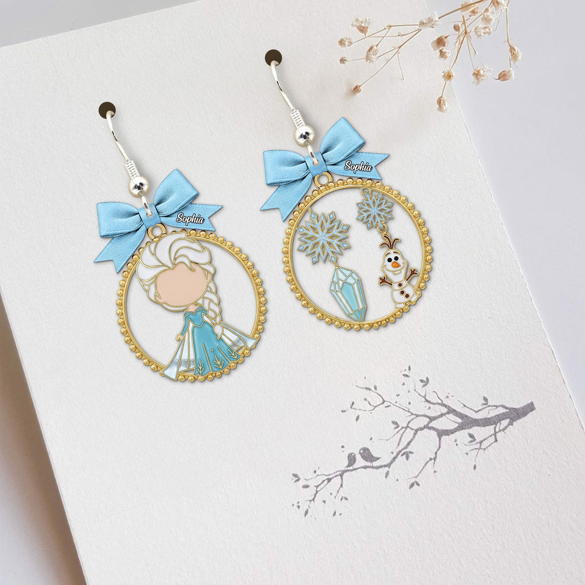 Cartoon Princess Acrylic Earrings Personalized Gifts For Her 01pgtn040725-Homacus