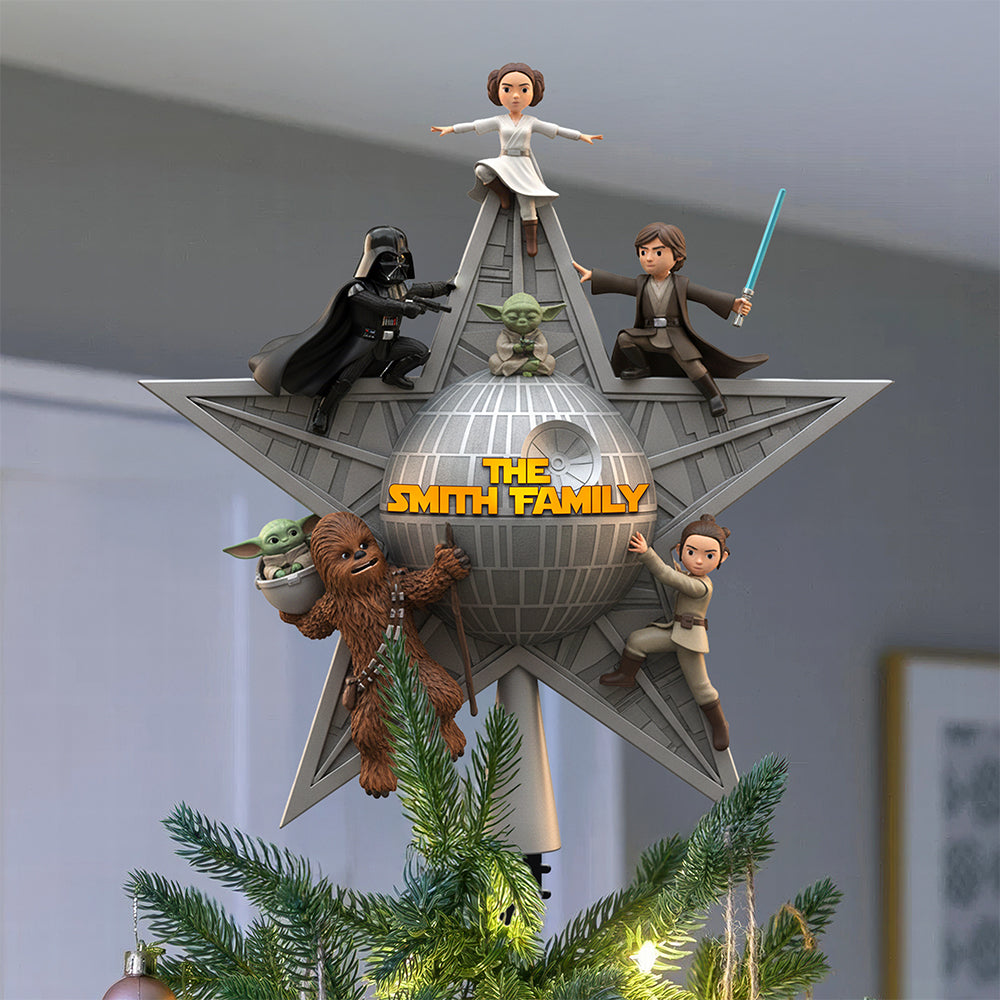 Personalized Gifts For Family Acrylic Christmas Tree Topper 01nata201125-Homacus