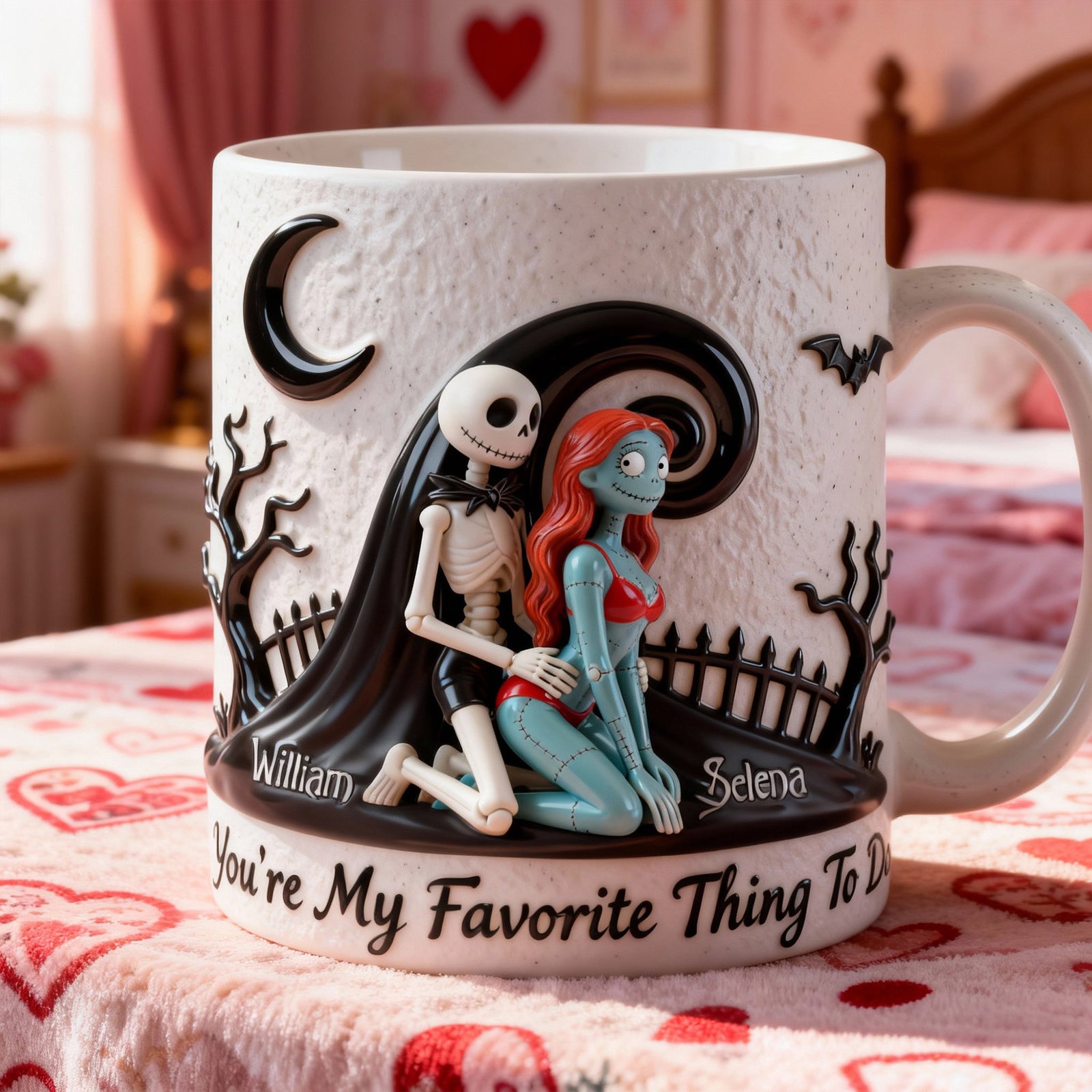 Naughty Spooky Couple Coffee Mug - Personalized Gift For Couples 02OHMG070126-Homacus