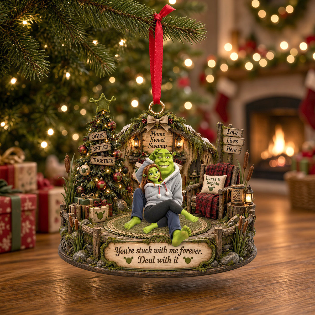 Sweet Swamp Christmas Ornament - Personalized Gifts For Couple 05totn250926-Homacus