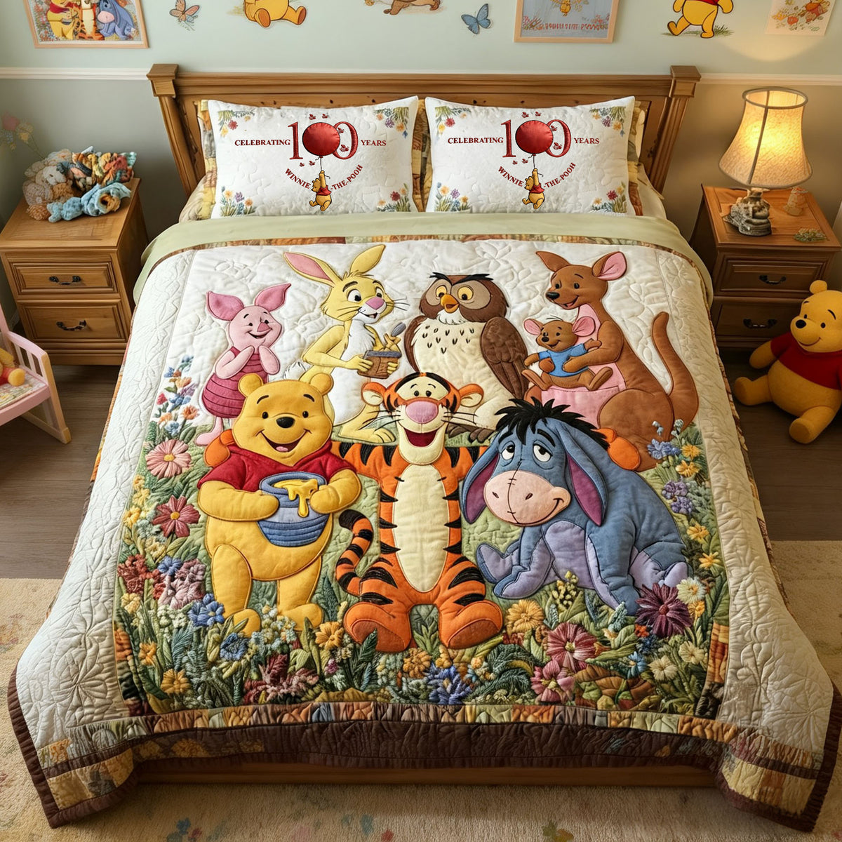 Century Celebration Cute Quilt Bed Set - Personalized Gifts 02QHLU170126-Homacus