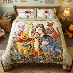 Century Celebration Cute Quilt Bed Set - Personalized Gifts 02QHLU170126-Homacus