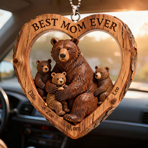 Bear Mom Car Ornament - Personalized Gifts For Mom 03HYDT050226-Homacus