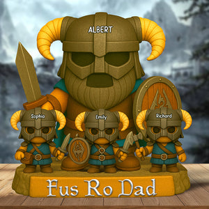 Game Dad Plaque - Personalized Gifts For Dad 04naqn050525-Homacus