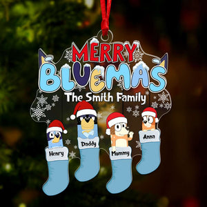 Personalized Gifts For Family Christmas Socks Ornament 02OHLU270924-Homacus