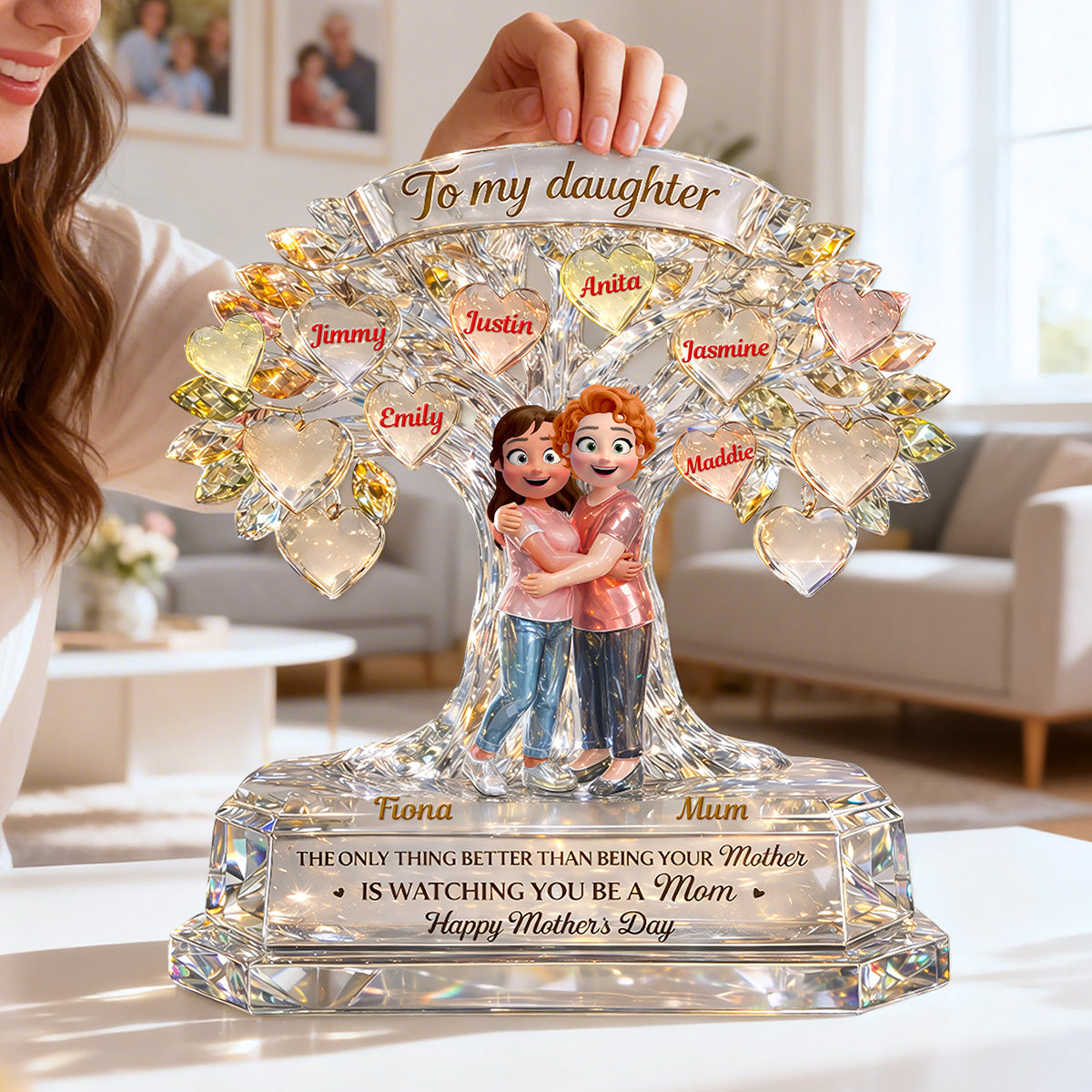 To My Daughter Acrylic Plaque - Personalized Mother's Day Gifts 01tomg120326-Homacus