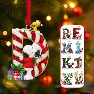 Personalized Gifts For Christmas Alphabet Acrylic Ornament 04namg050925-Homacus