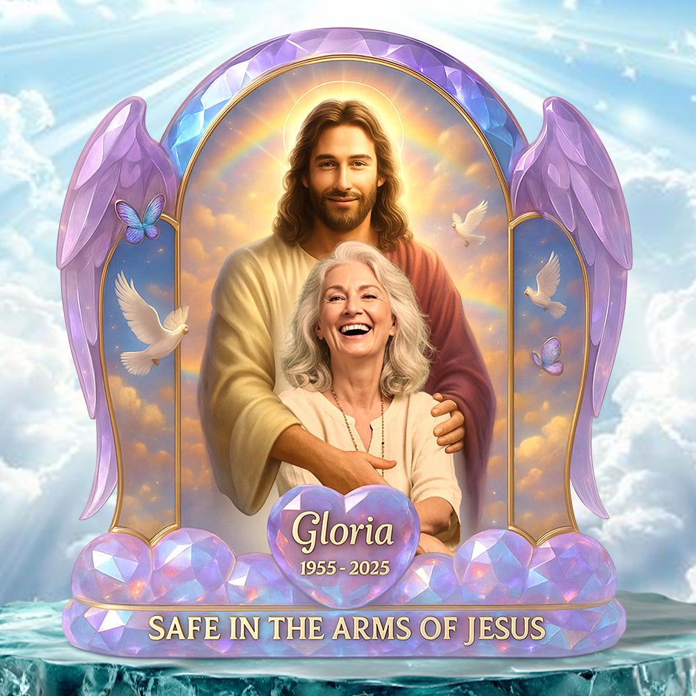 Heaven Memorial Acrylic Plaque Custom Photo Gifts For Heaven 04NADT190525-Homacus