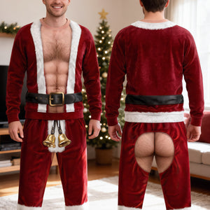 Funny Santa Set Sweatshirt & Sweatpants - Personalized Gifts For Christmas 01hutn260826