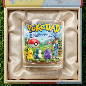 Adventure Game Dad And Kids Round Glass - Personalized Gifts For Dad 03nata200526