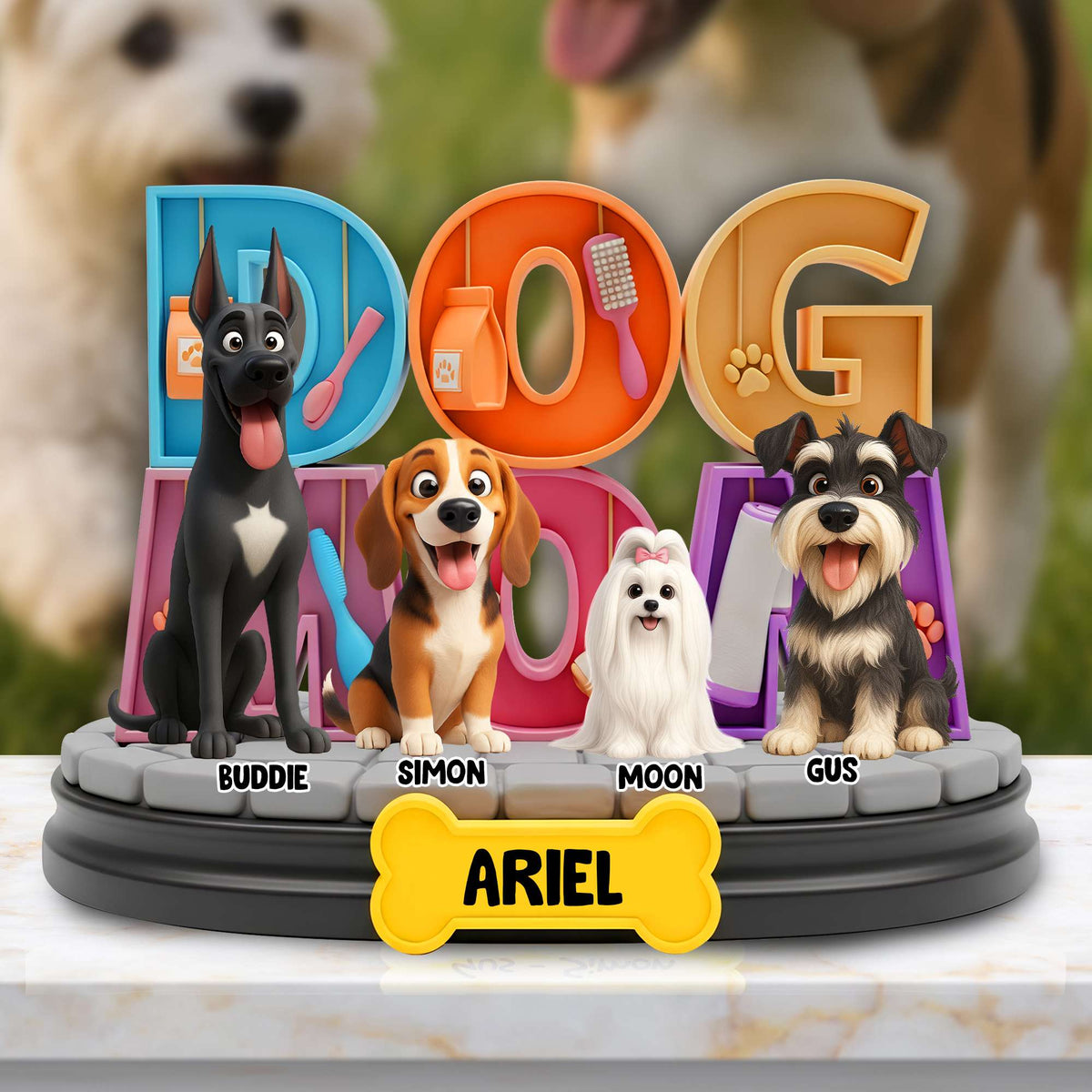 Adorable Dog Acrylic Plaque - Personalized Gifts For Dog Lovers 06TGLU260625-Homacus