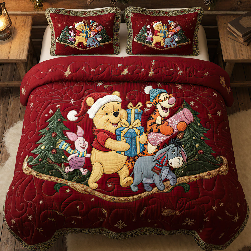 Christmas Quilt Bedding Set Gifts For Friends 02NADT060925-Homacus