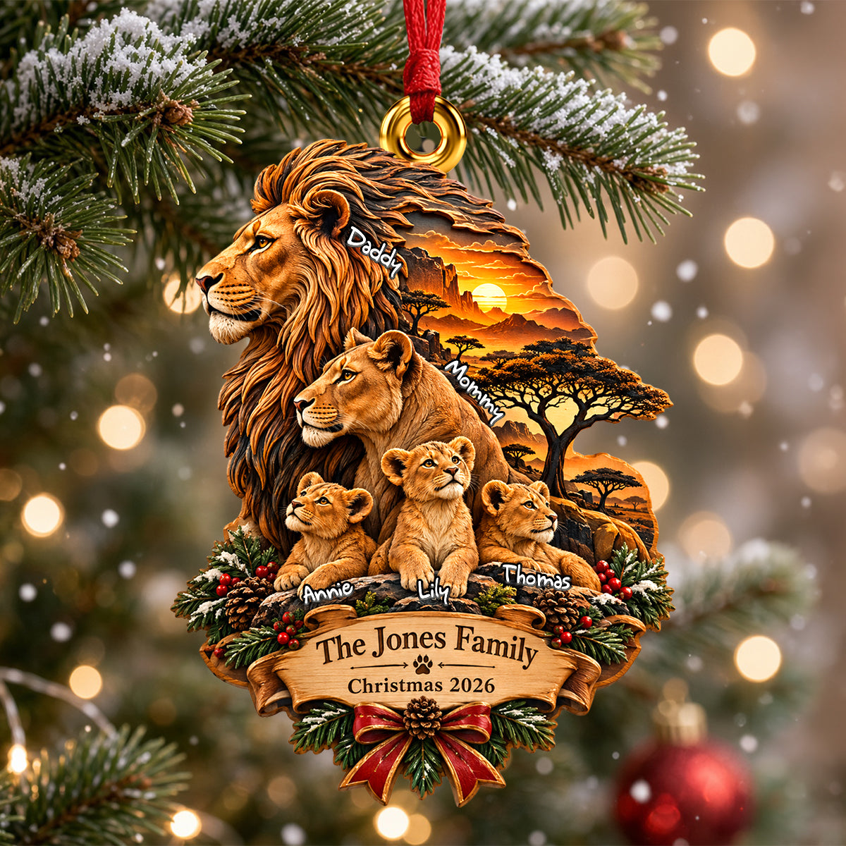 Christmas In The Kingdom Ornament - Personalized Christmas Gifts For Family 02qhdh120926
