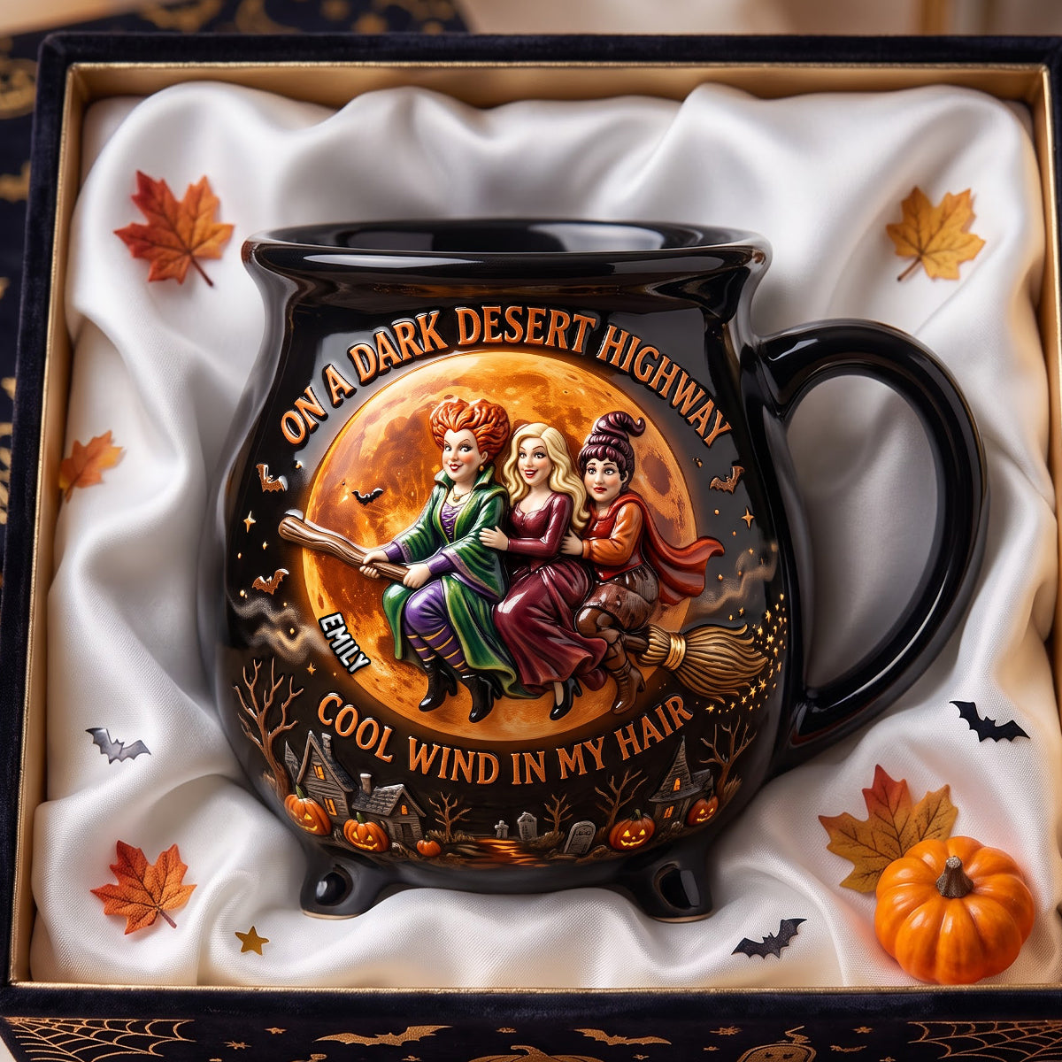 Macabre Spell Sisters Cauldron Mug - Personalized Gifts For Halloween 02pgdh200826