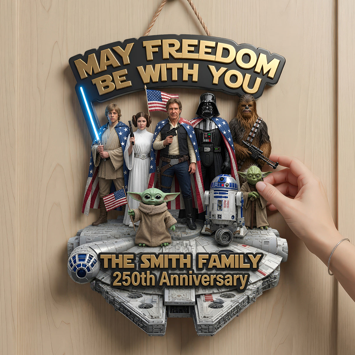 250th Anniversary Acrylic Sign - Personalized Gifts For Family 03TYDH100626-Homacus