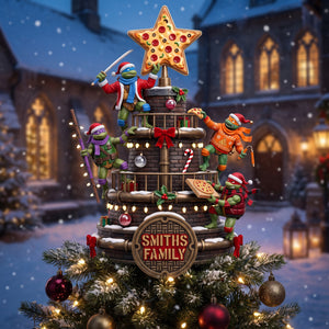 Pizza Star Acrylic Christmas Tree Topper - Personalized Gifts For Family 07HAQN190826-Homacus