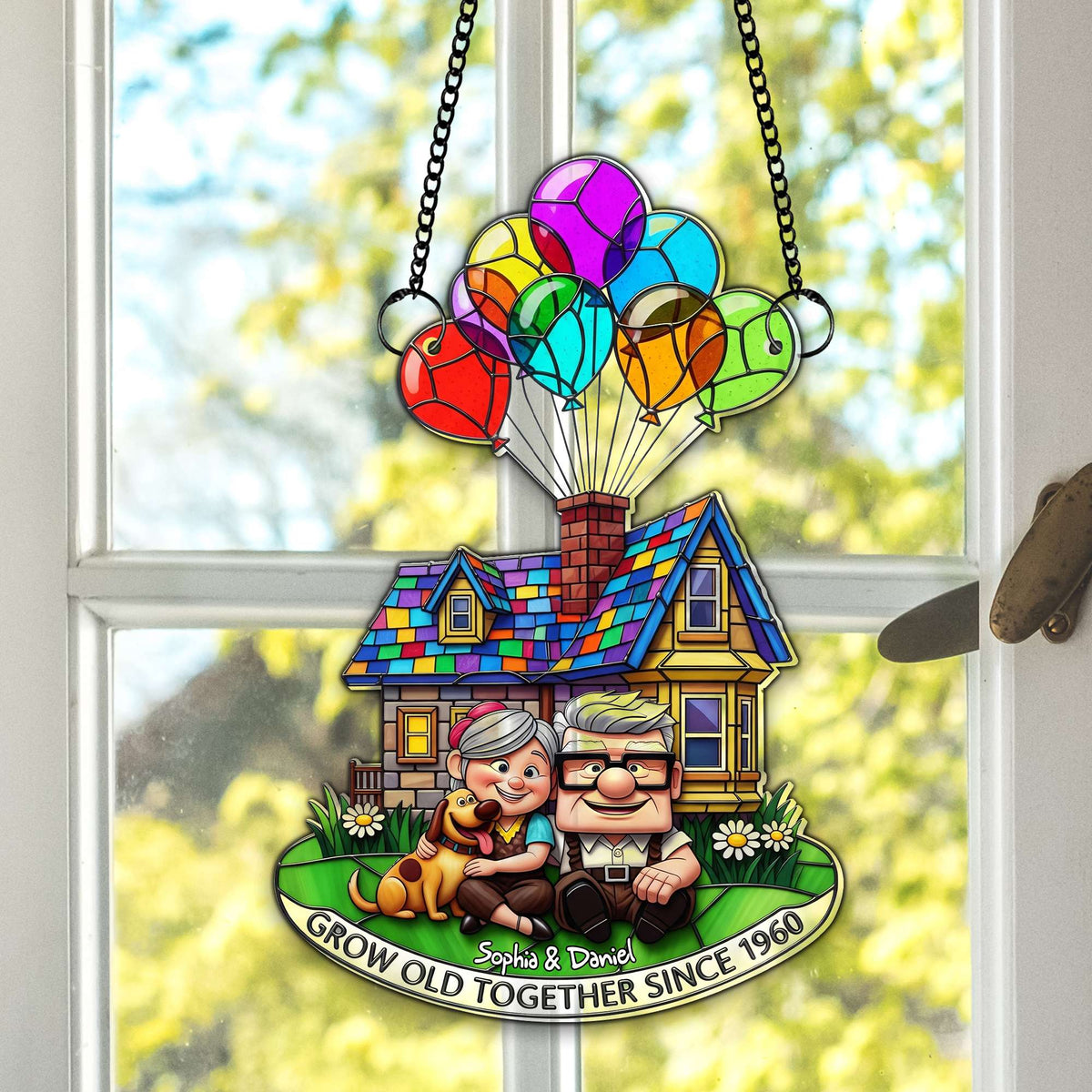 Grow Old Together Suncatcher - Personalized Anniversary Gifts For Old Couples 07OHLU140725-Homacus